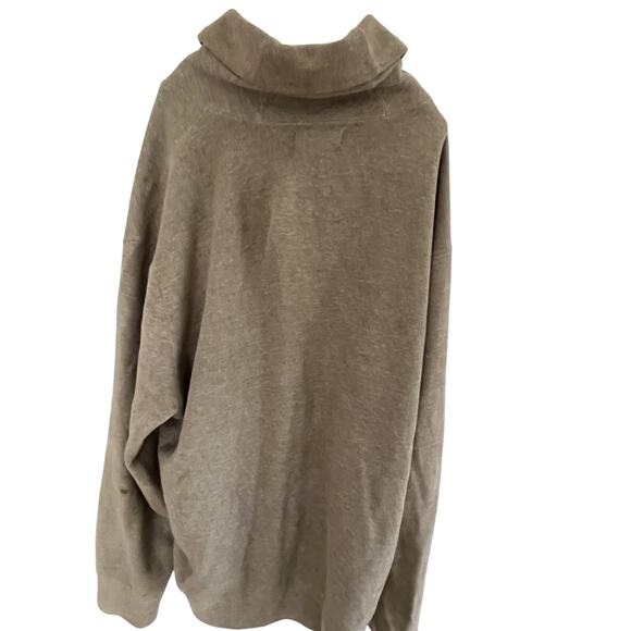 Vtg 90s Polo Ralph Lauren Men XL Pullover Sweater Khaki Cotton Shawl Collar Prep - Picture 5 of 7